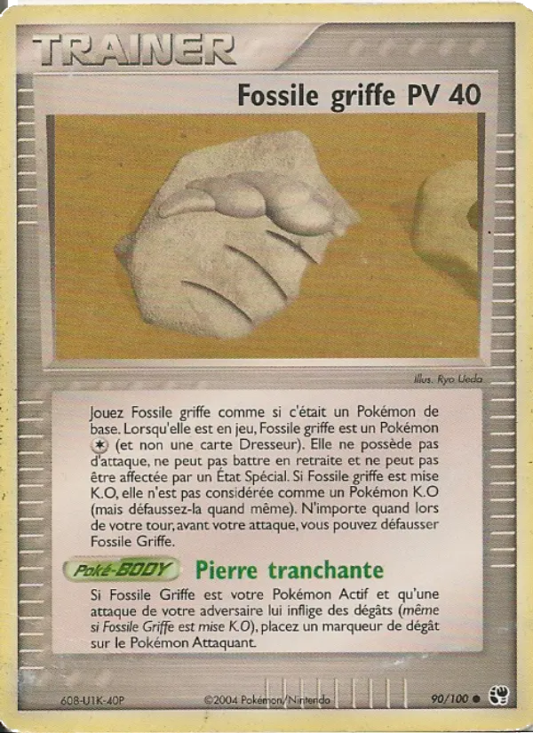 Fossile griffe — carte 90 de l’extension EX Tempête de sable