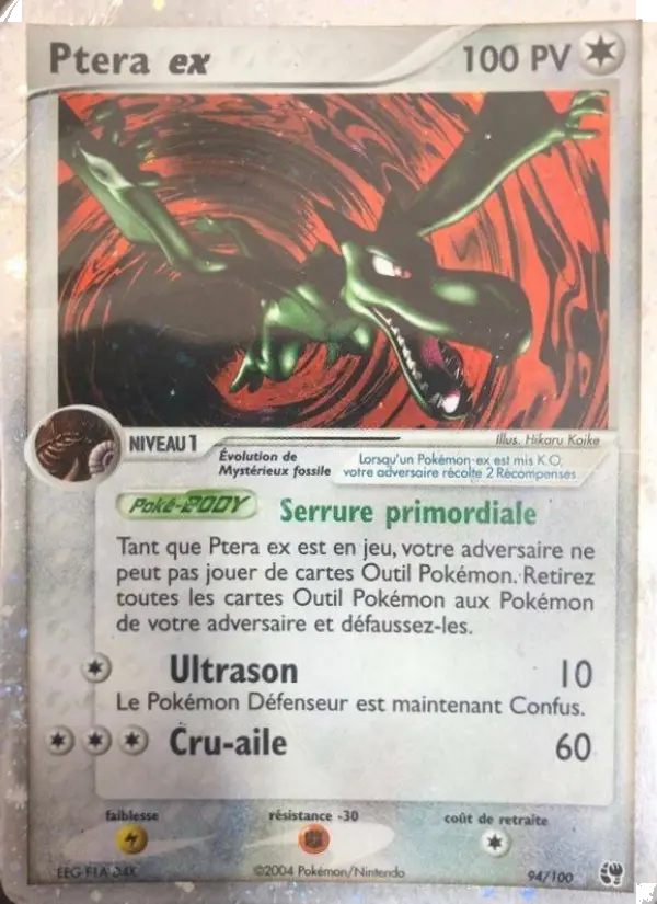 Ptera ex — carte 94 de l’extension EX Tempête de sable