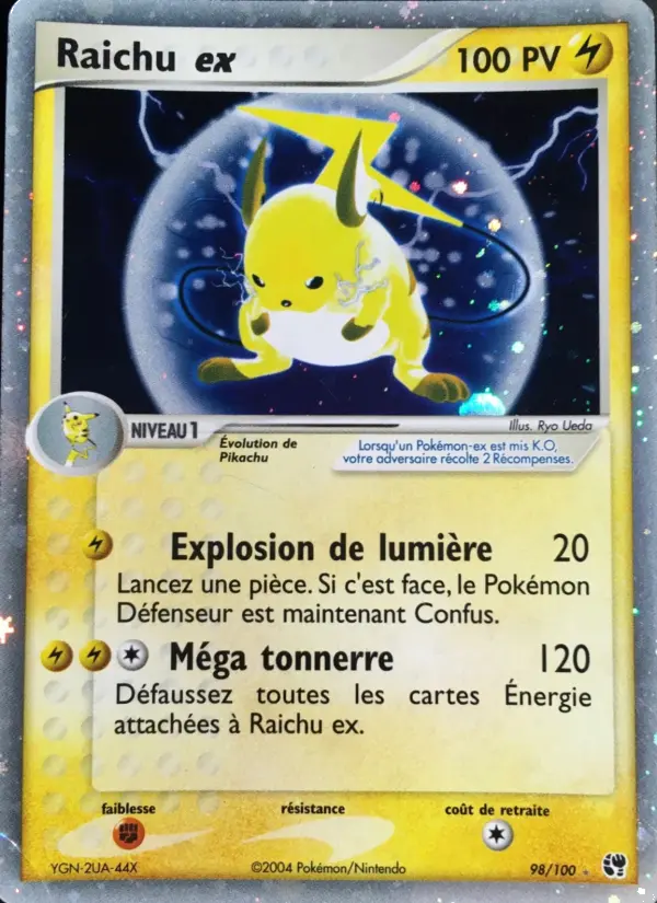 Raichu ex — carte 98 de l’extension EX Tempête de sable