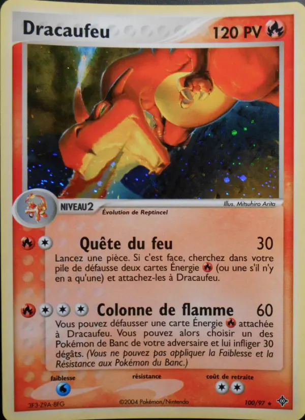 Dracaufeu — carte 100 de l’extension EX Dragon