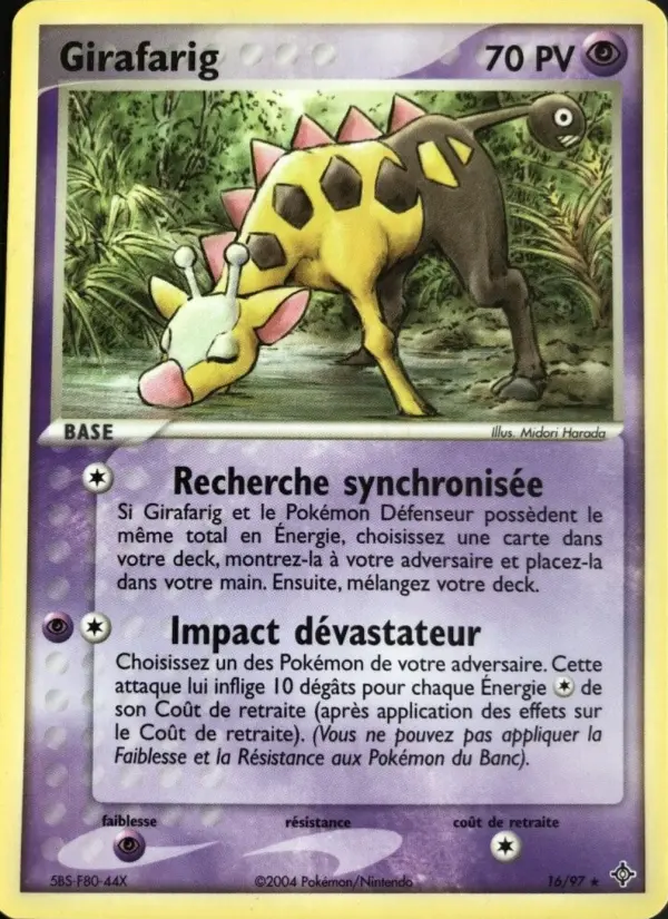 Girafarig — carte 16 de l’extension EX Dragon