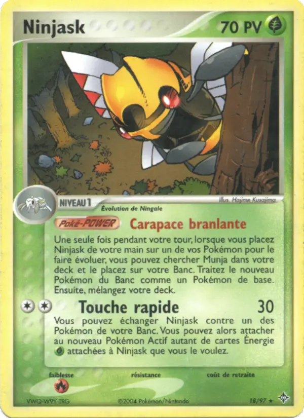 Ninjask — carte 18 de l’extension EX Dragon