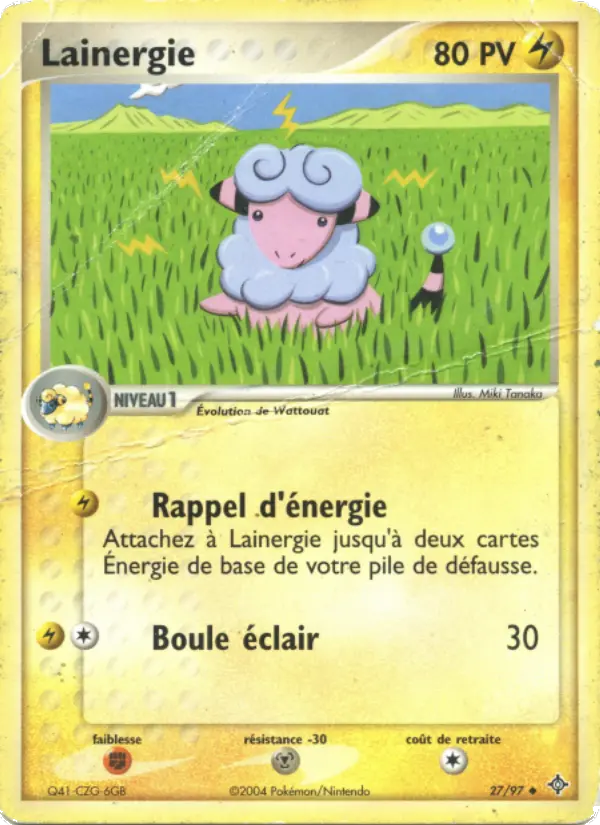 Lainergie — carte 27 de l’extension EX Dragon