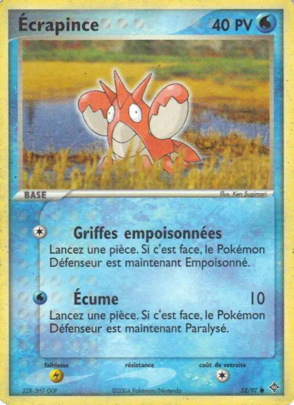 Écrapince — carte 52 de l’extension EX Dragon