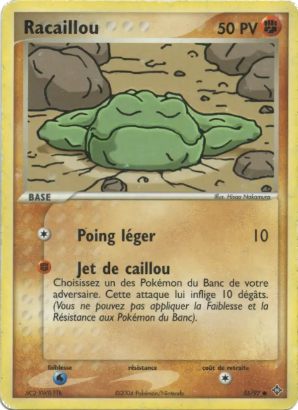 Racaillou — carte 55 de l’extension EX Dragon