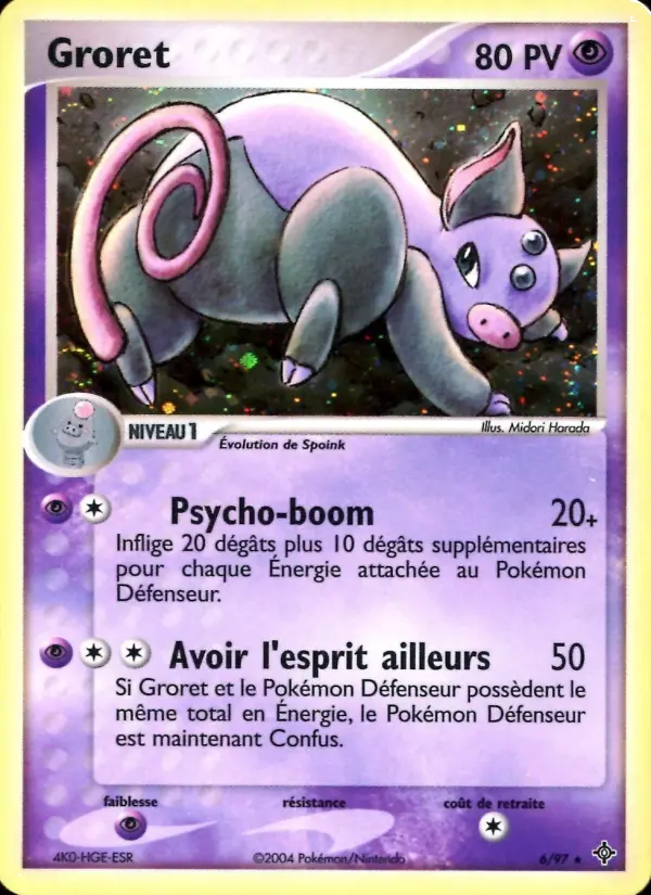 Groret — carte 6 de l’extension EX Dragon