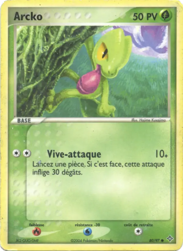 Arcko — carte 80 de l’extension EX Dragon