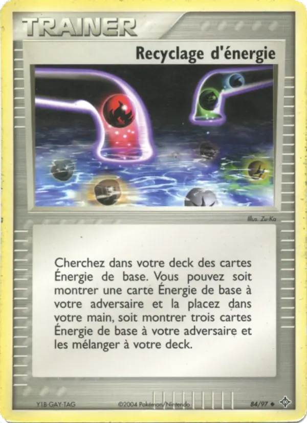Recyclage d'énergie — carte 84 de l’extension EX Dragon