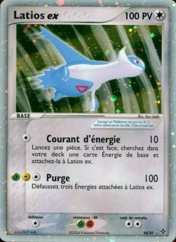 Latios ex — carte 94 de l’extension EX Dragon