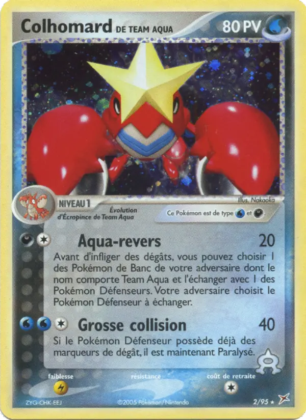Colhomard de Team Aqua — carte 2 de l’extension EX Team Magma vs Team Aqua