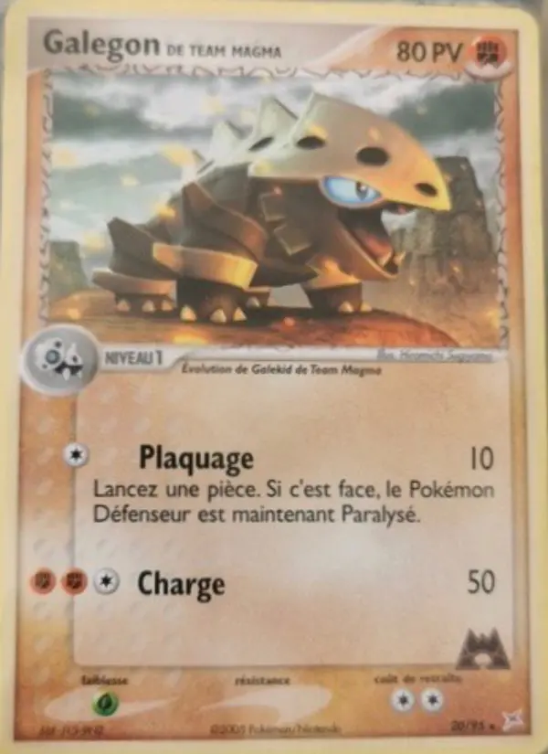 Galegon de Team Magma — carte 20 de l’extension EX Team Magma vs Team Aqua