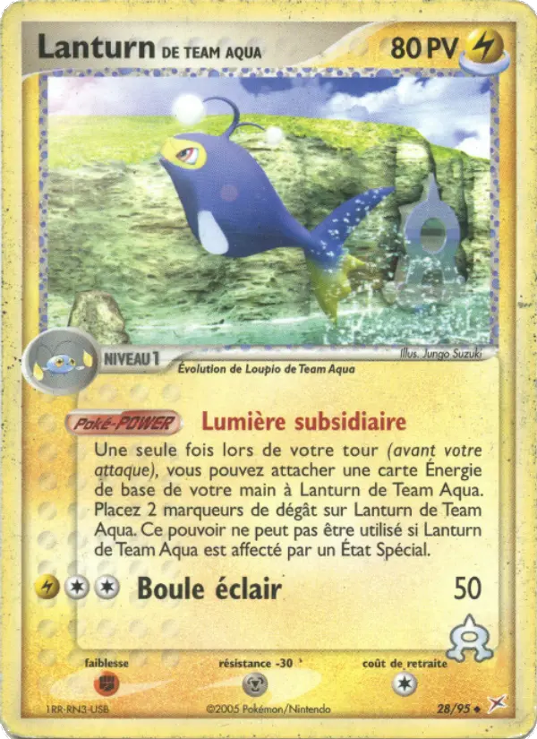 Lanturn de Team Aqua — carte 28 de l’extension EX Team Magma vs Team Aqua