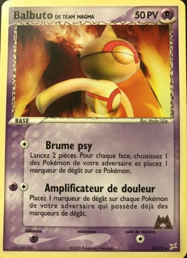 Balbuto de Team Magma — carte 32 de l’extension EX Team Magma vs Team Aqua