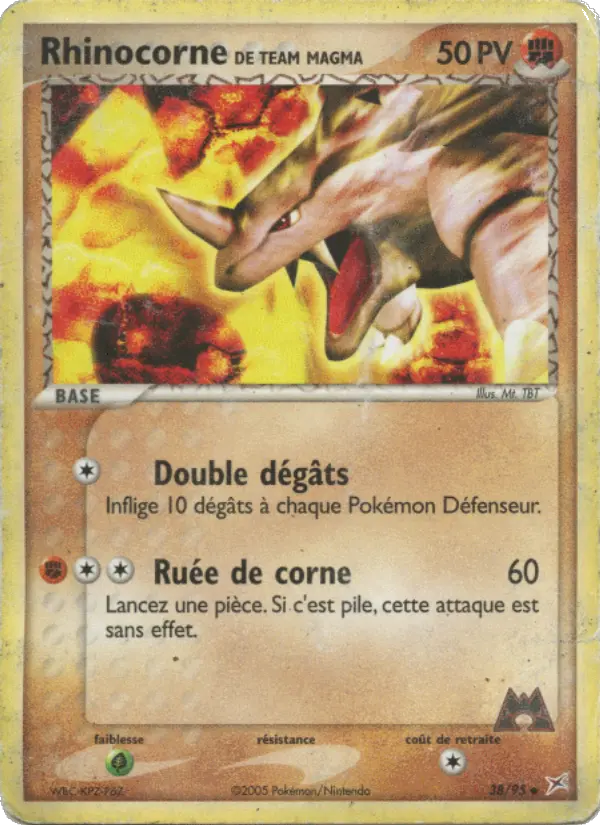 Rhinocorne de Team Magma — carte 38 de l’extension EX Team Magma vs Team Aqua