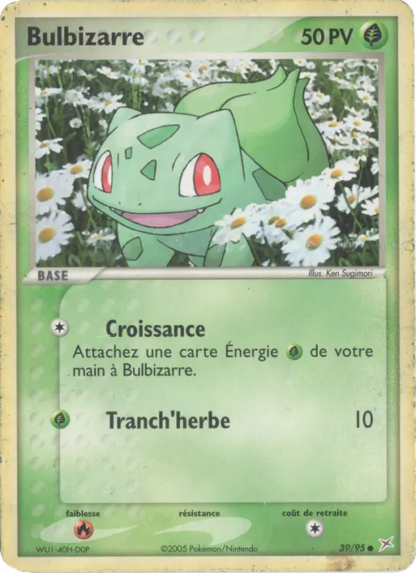 Bulbizarre — carte 39 de l’extension EX Team Magma vs Team Aqua