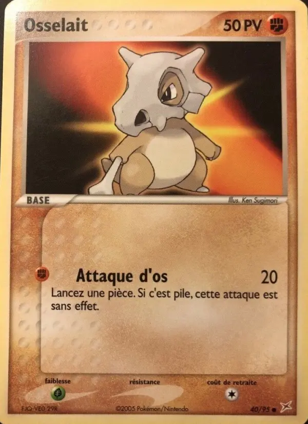 Osselait — carte 40 de l’extension EX Team Magma vs Team Aqua