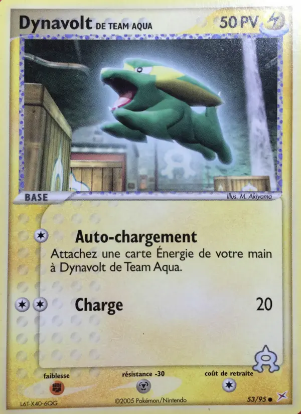 Dynavolt de Team Aqua — carte 53 de l’extension EX Team Magma vs Team Aqua