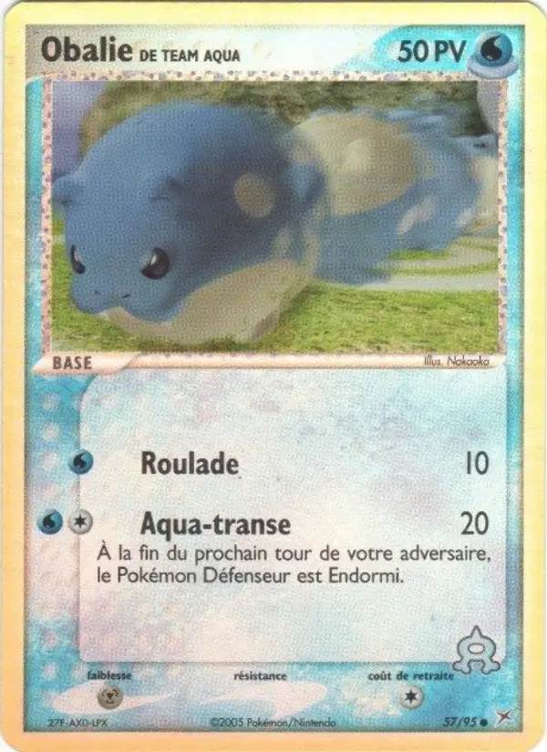 Obalie de Team Aqua — carte 57 de l’extension EX Team Magma vs Team Aqua