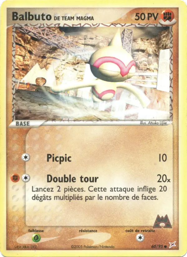 Balbuto de Team Magma — carte 60 de l’extension EX Team Magma vs Team Aqua