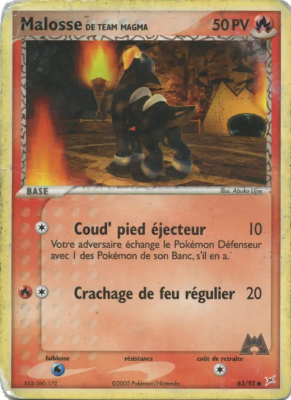 Malosse de Team Magma — carte 63 de l’extension EX Team Magma vs Team Aqua