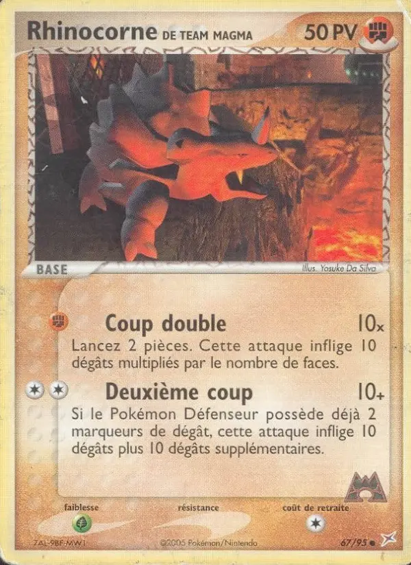 Rhinocorne de Team Magma — carte 67 de l’extension EX Team Magma vs Team Aqua