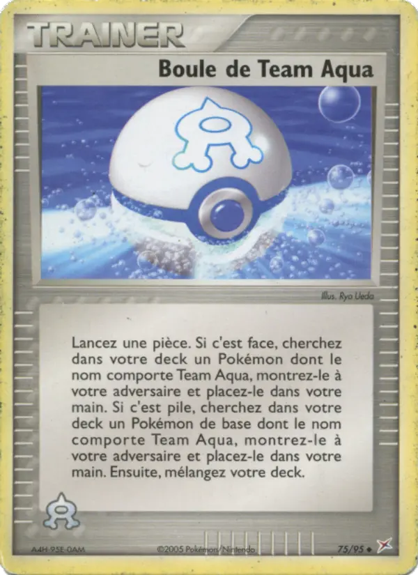 Boule de Team Aqua — carte 75 de l’extension EX Team Magma vs Team Aqua