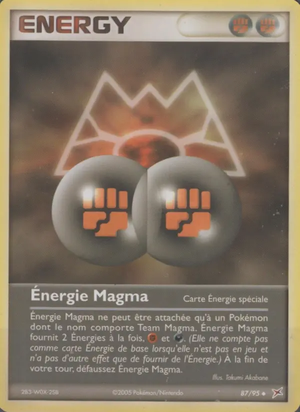 Énergie Magma — carte 87 de l’extension EX Team Magma vs Team Aqua