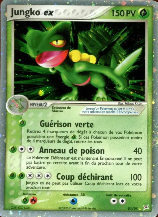 Jungko ex — carte 93 de l’extension EX Team Magma vs Team Aqua