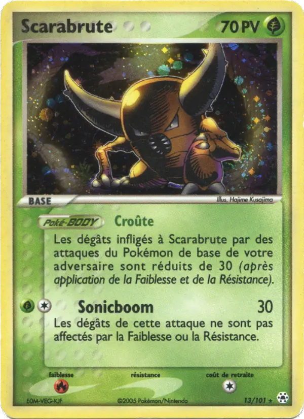 Scarabrute — carte 13 de l’extension EX Légendes Oubliées