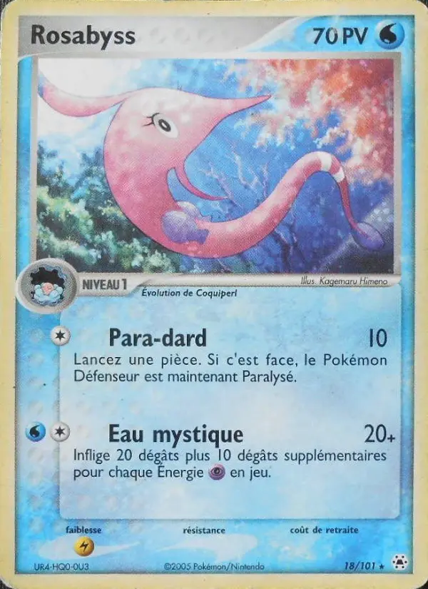 Rosabyss — carte 18 de l’extension EX Légendes Oubliées