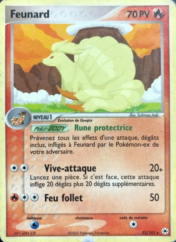 Feunard — carte 22 de l’extension EX Légendes Oubliées