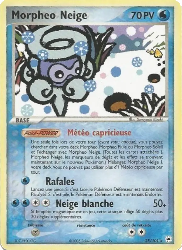 Morpheo Neige — carte 25 de l’extension EX Légendes Oubliées