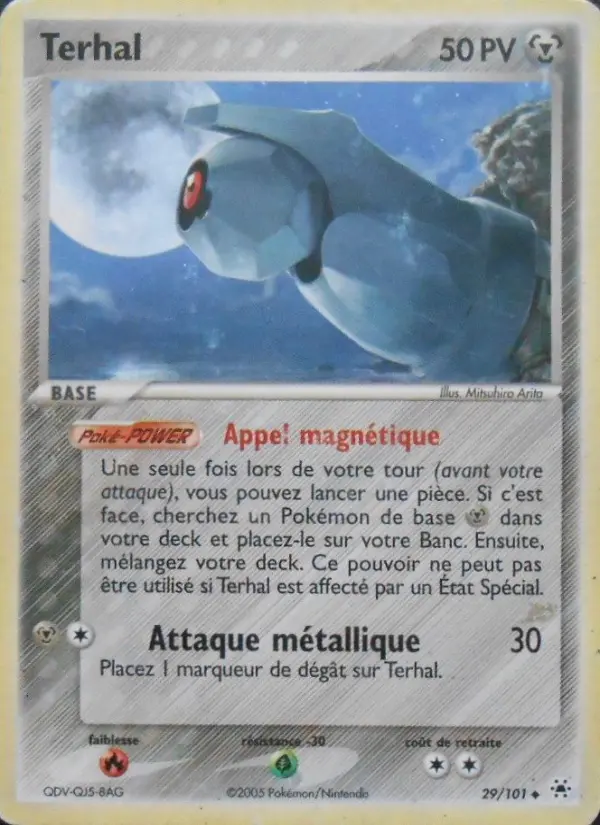 Terhal — carte 29 de l’extension EX Légendes Oubliées