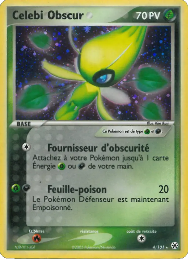 Celebi Obscur — carte 4 de l’extension EX Légendes Oubliées