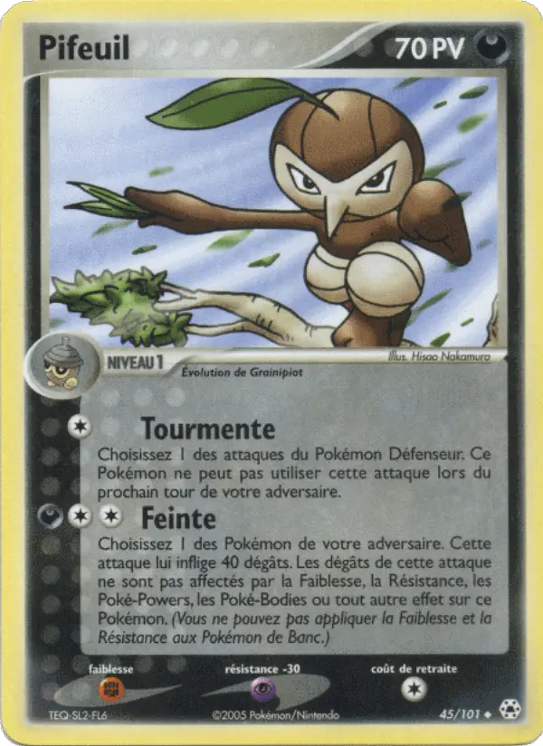 Pifeuil — carte 45 de l’extension EX Légendes Oubliées