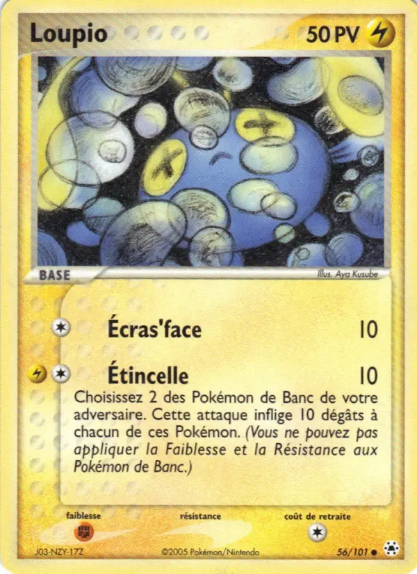 Loupio — carte 56 de l’extension EX Légendes Oubliées