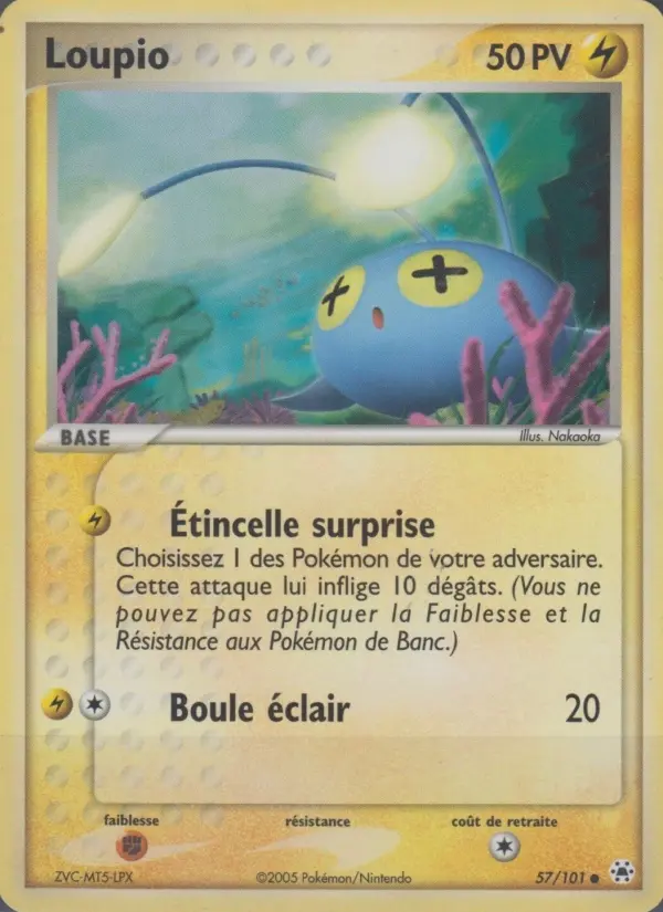 Loupio — carte 57 de l’extension EX Légendes Oubliées