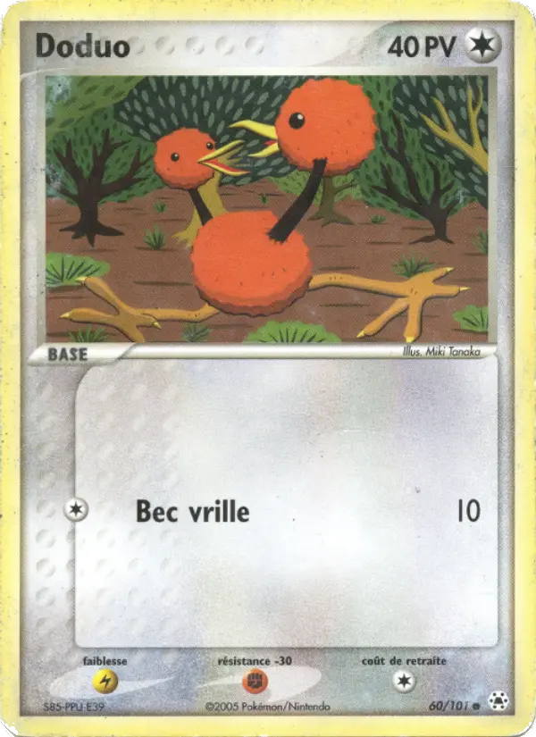 Doduo — carte 60 de l’extension EX Légendes Oubliées