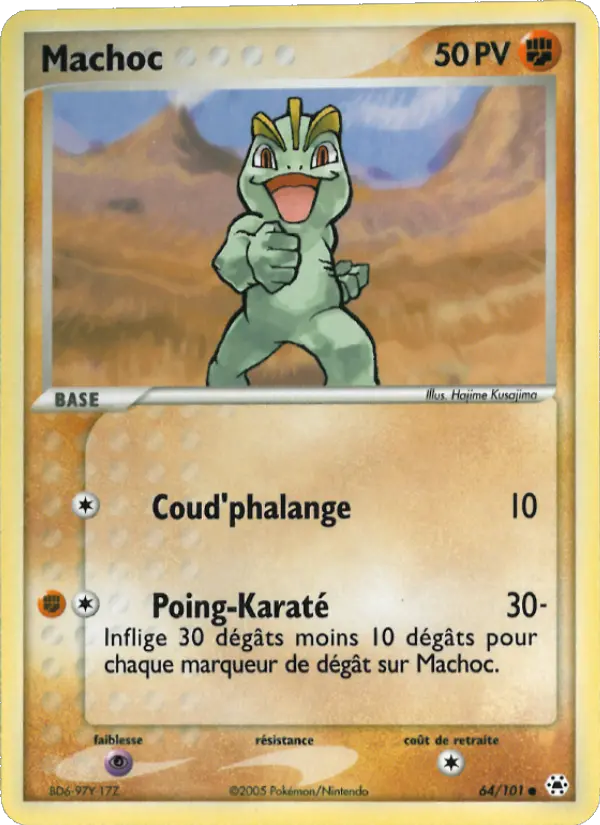 Machoc — carte 64 de l’extension EX Légendes Oubliées