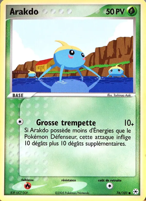 Arakdo — carte 76 de l’extension EX Légendes Oubliées