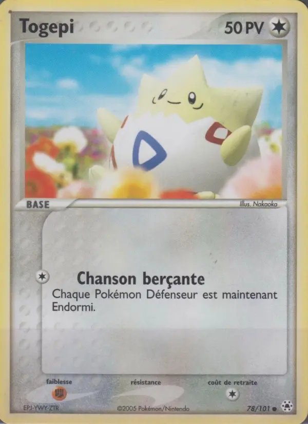 Togepi — carte 78 de l’extension EX Légendes Oubliées