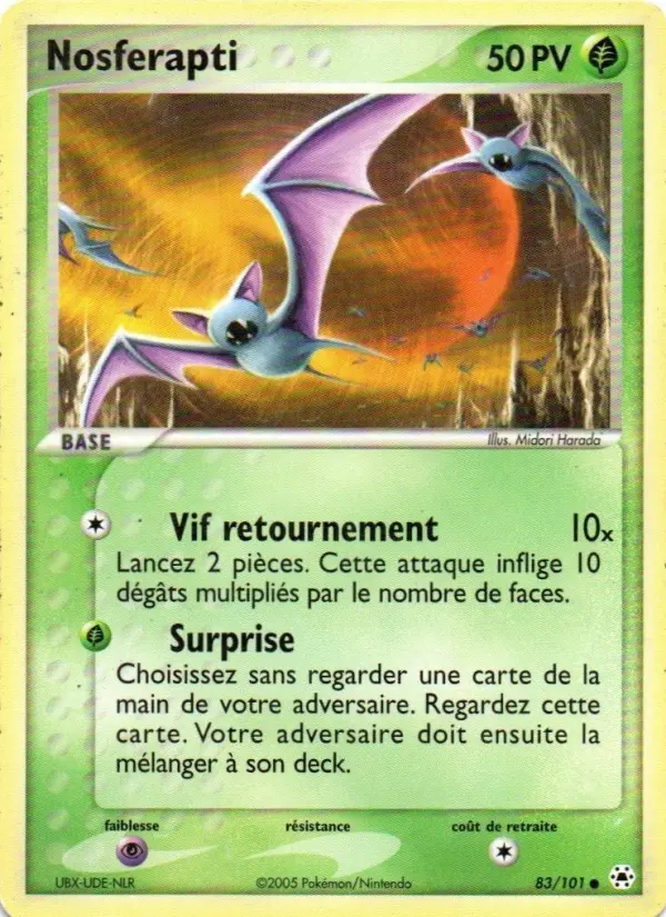 Nosferapti — carte 83 de l’extension EX Légendes Oubliées