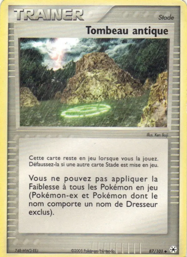 Tombeau antique — carte 87 de l’extension EX Légendes Oubliées