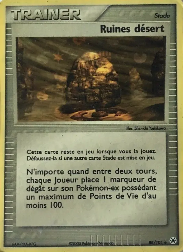 Ruines désert — carte 88 de l’extension EX Légendes Oubliées