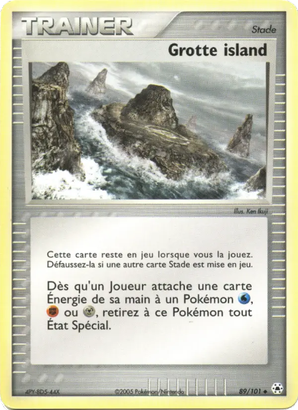 Grotte island — carte 89 de l’extension EX Légendes Oubliées