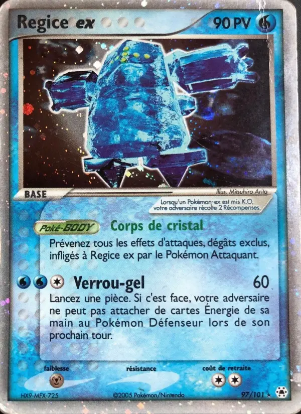 Regice ex — carte 97 de l’extension EX Légendes Oubliées