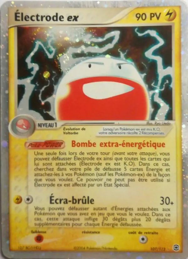 Électrode ex — carte 107 de l’extension EX Rouge Feu & Vert Feuille