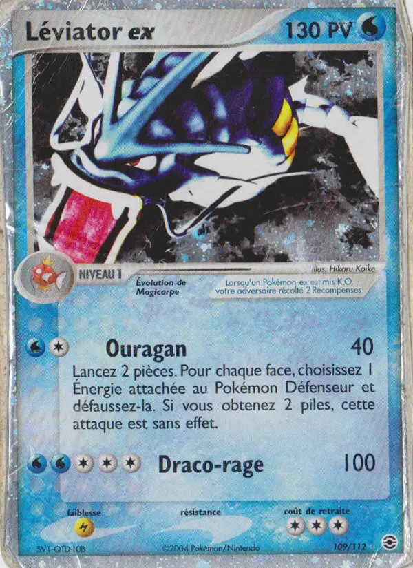 Léviator ex — carte 109 de l’extension EX Rouge Feu & Vert Feuille