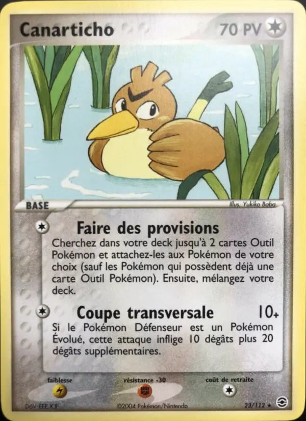 Canarticho — carte 23 de l’extension EX Rouge Feu & Vert Feuille