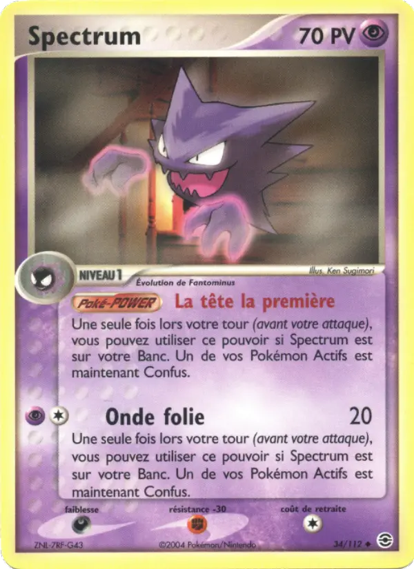 Spectrum — carte 34 de l’extension EX Rouge Feu & Vert Feuille